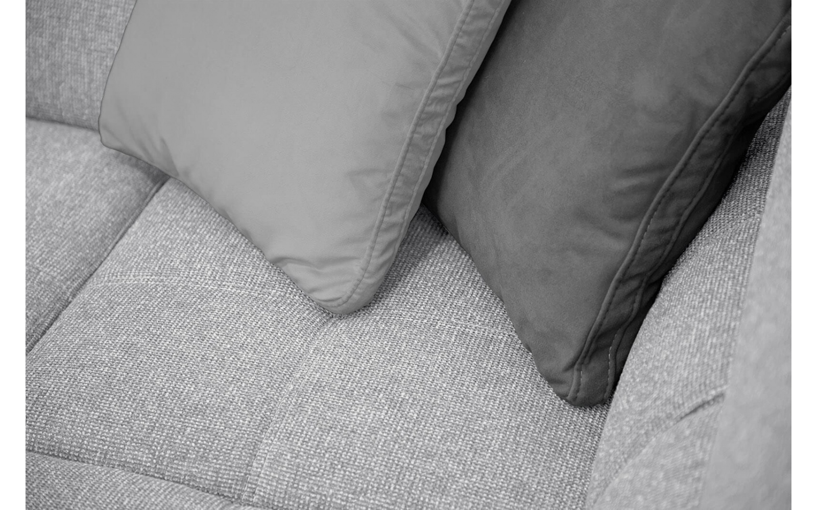 Ecksofa rechts mit verstellbaren Kopfstützen 5-Sitzer BERGO