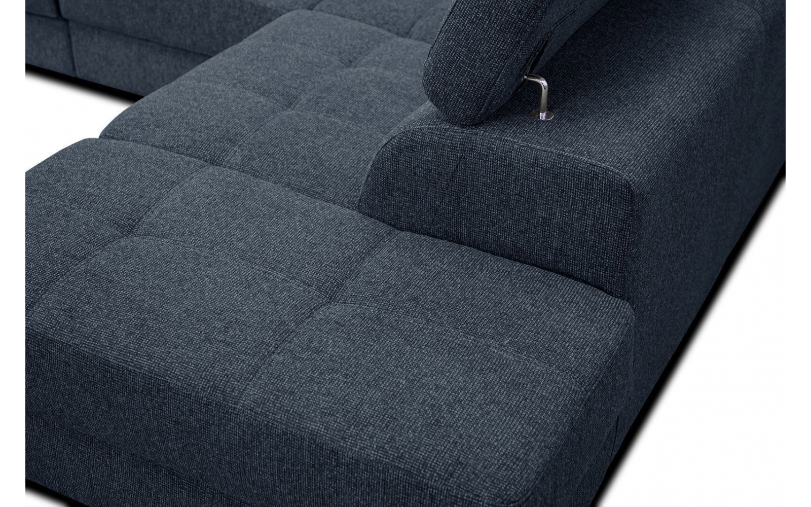 Ecksofa rechts mit verstellbaren Kopfstützen 5-Sitzer BERGO