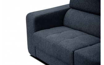 Ecksofa rechts mit verstellbaren Kopfstützen 5-Sitzer BERGO