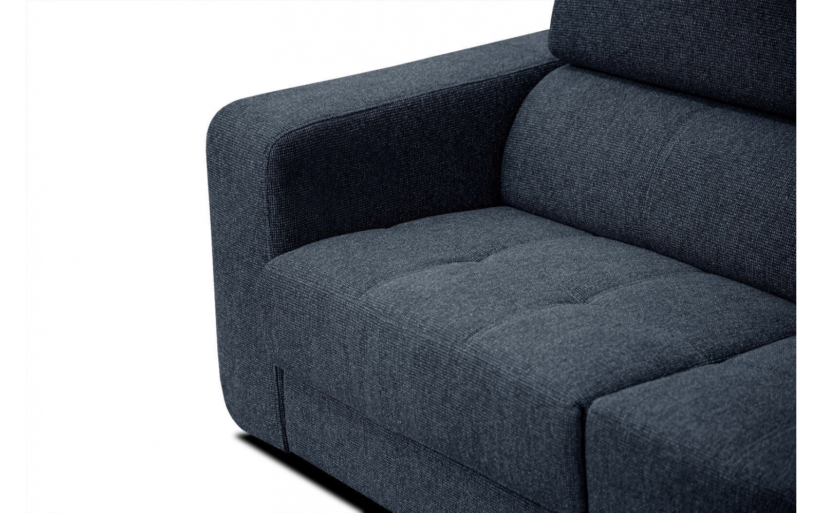 Ecksofa rechts mit verstellbaren Kopfstützen 5-Sitzer BERGO