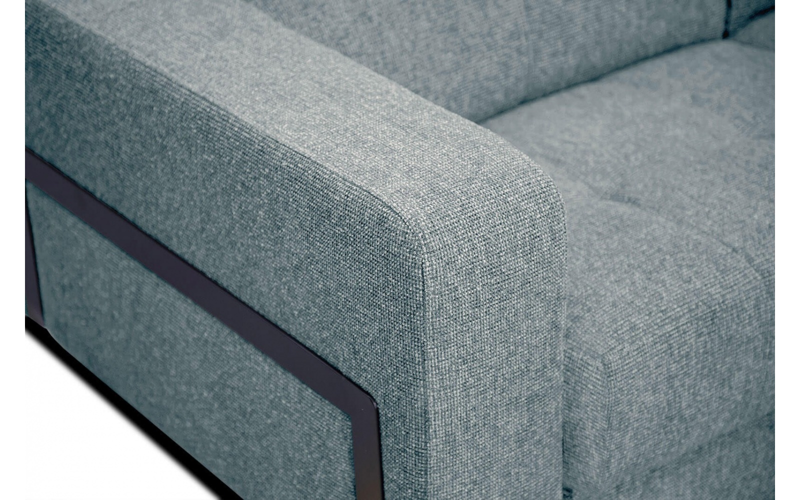 Ecksofa rechts mit verstellbaren Kopfstützen 5-Sitzer BERGO