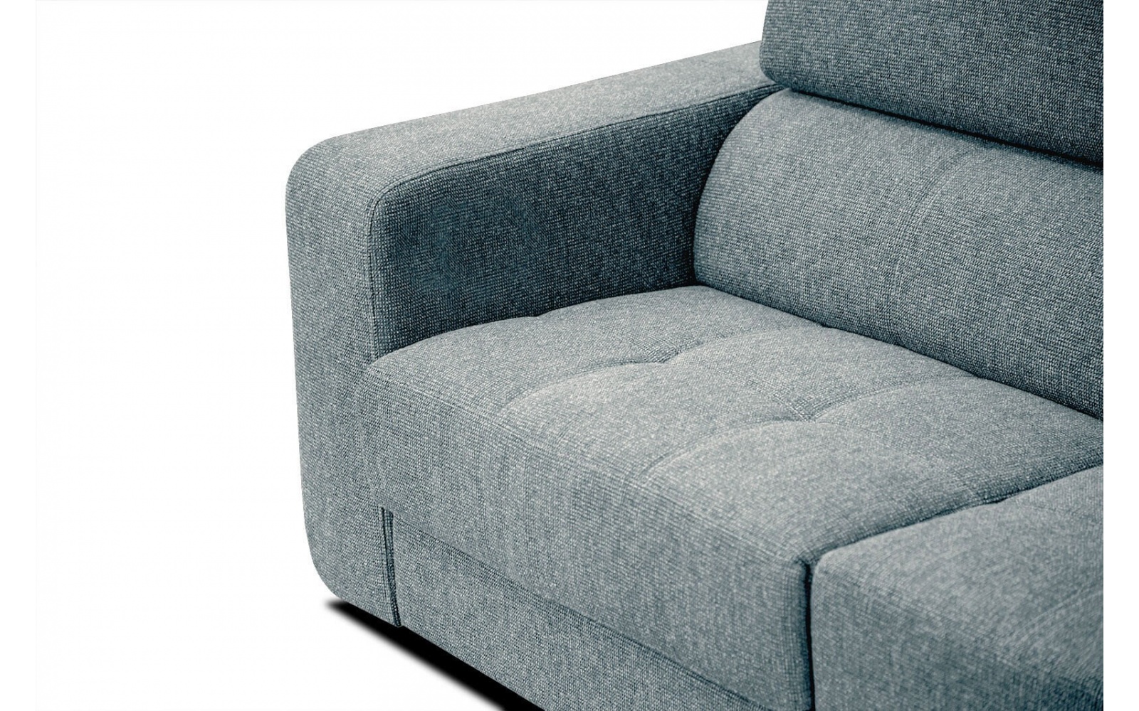 Ecksofa rechts mit verstellbaren Kopfstützen 5-Sitzer BERGO