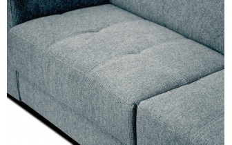 Ecksofa rechts mit verstellbaren Kopfstützen 5-Sitzer BERGO