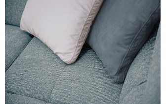 Ecksofa rechts mit verstellbaren Kopfstützen 5-Sitzer BERGO