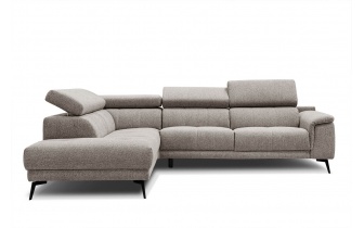 Ecksofa links mit verstellbaren Kopfstützen 5-Sitzer FIERO