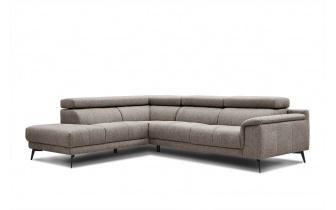 Ecksofa links mit verstellbaren Kopfstützen 5-Sitzer FIERO