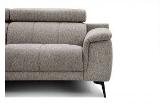 Ecksofa links mit verstellbaren Kopfstützen 5-Sitzer FIERO