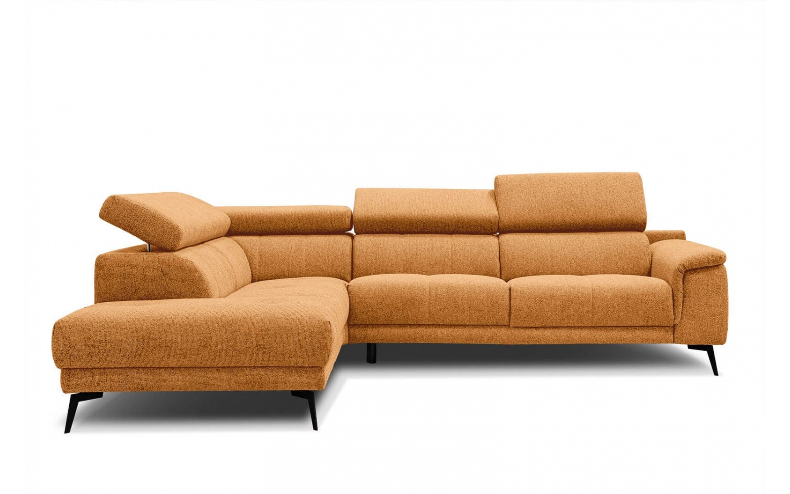 Ecksofa links mit verstellbaren Kopfstützen 5-Sitzer FIERO