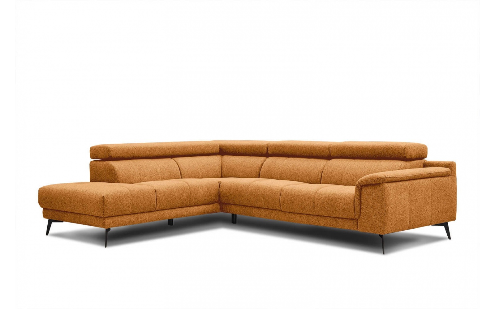 Ecksofa links mit verstellbaren Kopfstützen 5-Sitzer FIERO