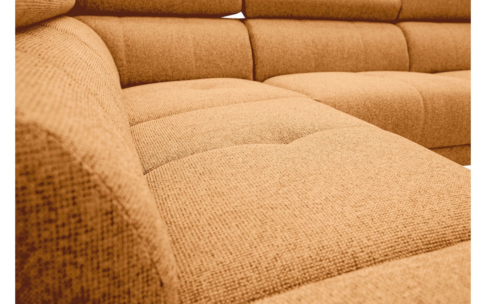 Ecksofa links mit verstellbaren Kopfstützen 5-Sitzer FIERO