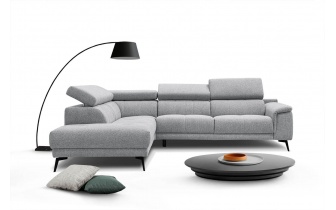 Ecksofa links mit verstellbaren Kopfstützen 5-Sitzer FIERO