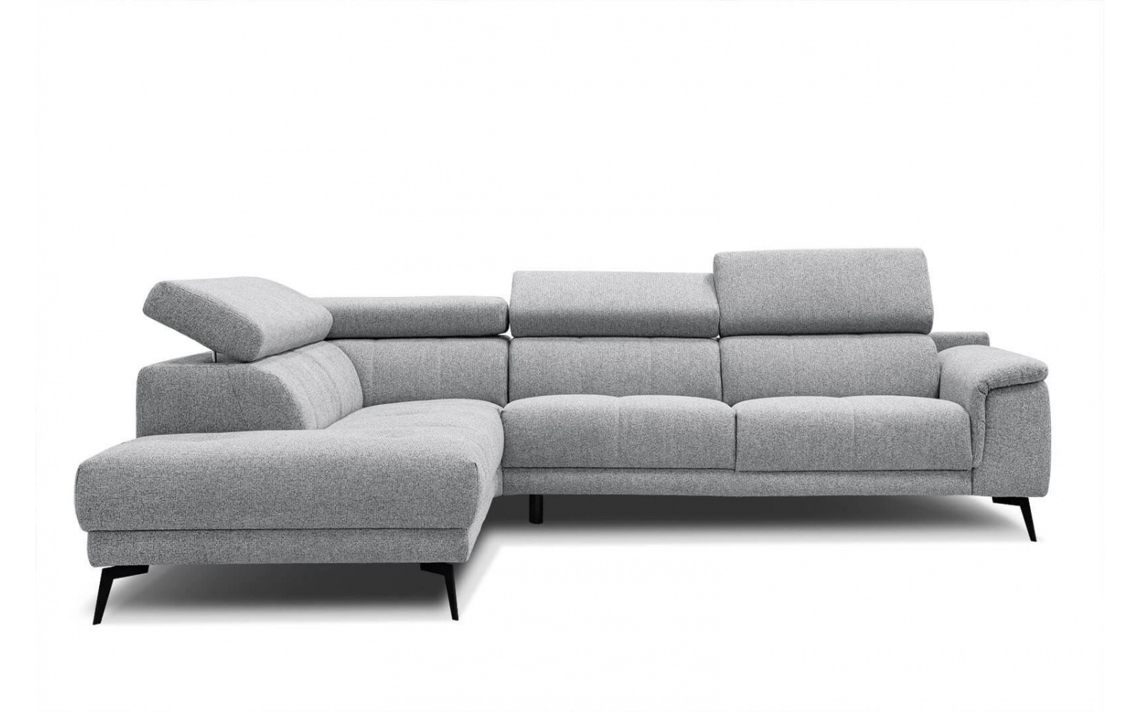 Ecksofa links mit verstellbaren Kopfstützen 5-Sitzer FIERO