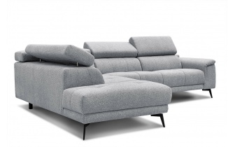 Ecksofa links mit verstellbaren Kopfstützen 5-Sitzer FIERO