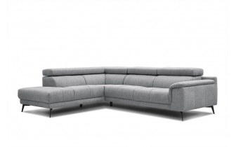 Ecksofa links mit verstellbaren Kopfstützen 5-Sitzer FIERO