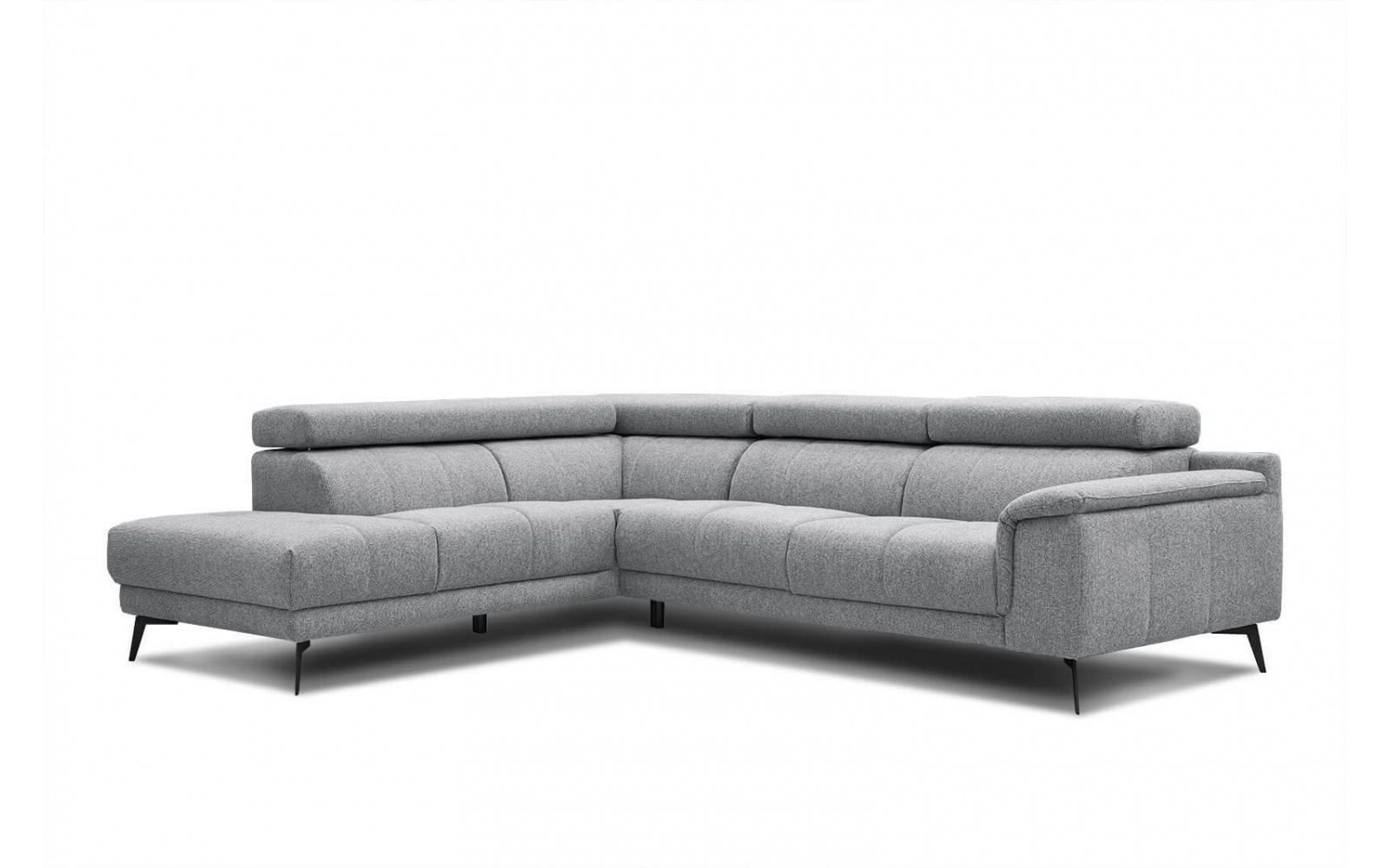 Ecksofa links mit verstellbaren Kopfstützen 5-Sitzer FIERO