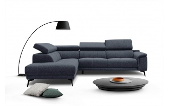 Ecksofa links mit verstellbaren Kopfstützen 5-Sitzer FIERO