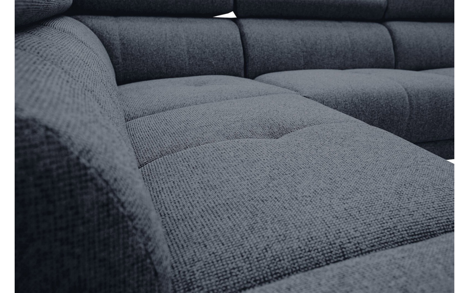 Ecksofa links mit verstellbaren Kopfstützen 5-Sitzer FIERO