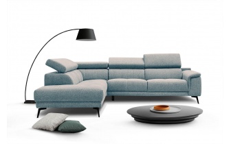 Ecksofa links mit verstellbaren Kopfstützen 5-Sitzer FIERO