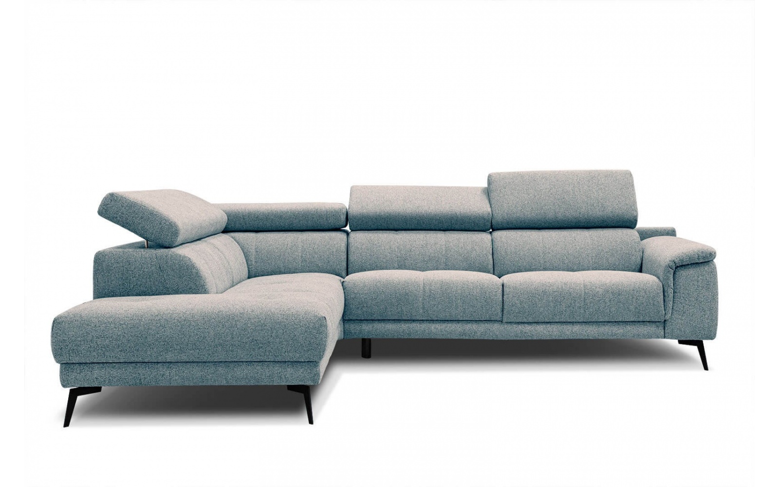 Ecksofa links mit verstellbaren Kopfstützen 5-Sitzer FIERO