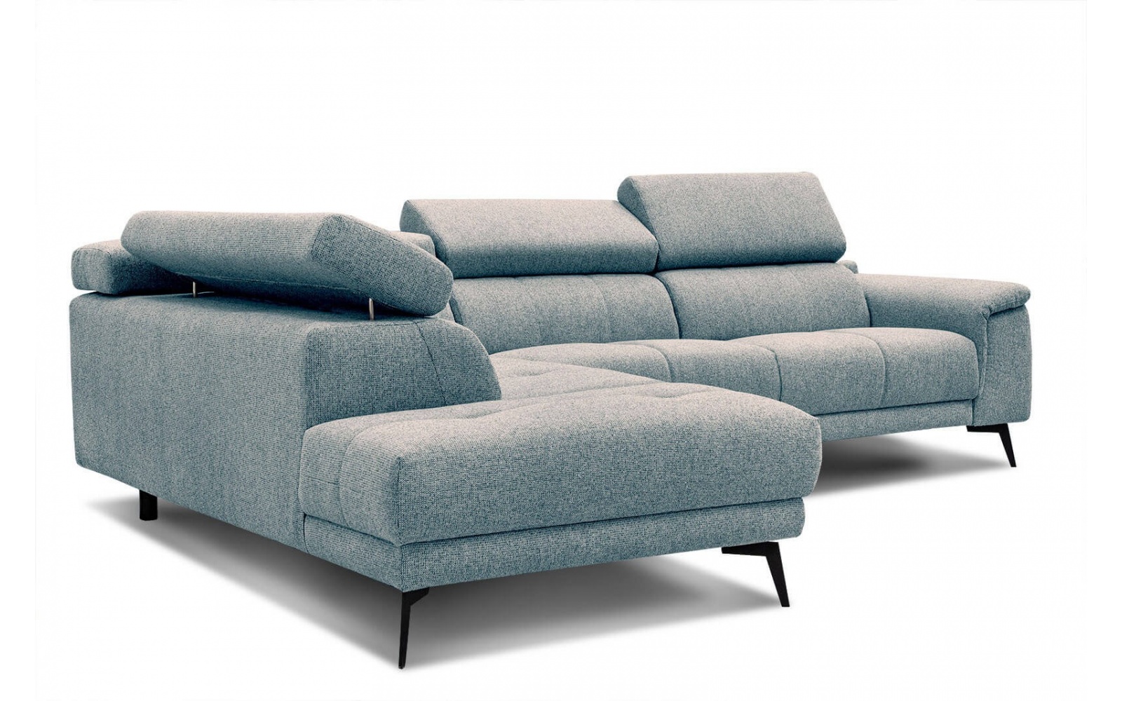 Ecksofa links mit verstellbaren Kopfstützen 5-Sitzer FIERO