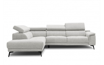 Ecksofa links mit verstellbaren Kopfstützen 5-Sitzer FIERO