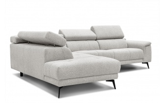 Ecksofa links mit verstellbaren Kopfstützen 5-Sitzer FIERO