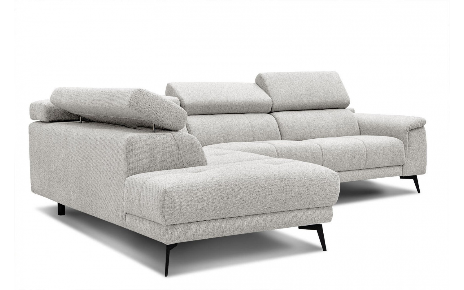 Ecksofa links mit verstellbaren Kopfstützen 5-Sitzer FIERO