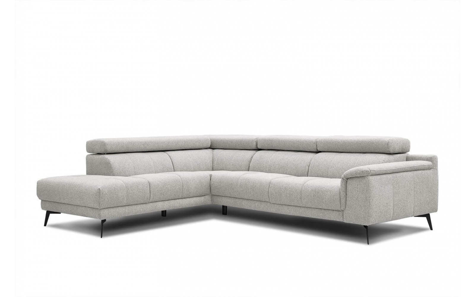 Ecksofa links mit verstellbaren Kopfstützen 5-Sitzer FIERO