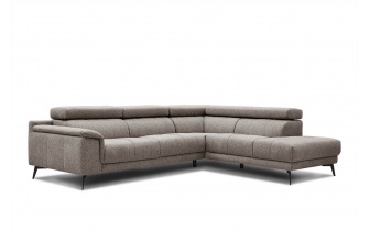 Ecksofa rechts mit verstellbaren Kopfstützen 5-Sitzer FIERO