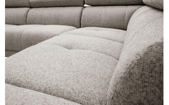 Ecksofa rechts mit verstellbaren Kopfstützen 5-Sitzer FIERO