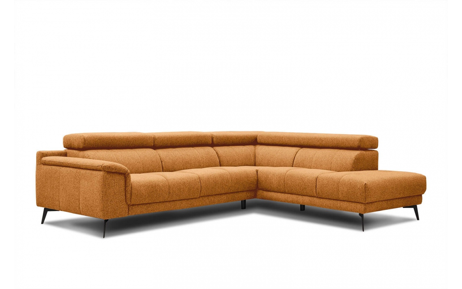 Ecksofa rechts mit verstellbaren Kopfstützen 5-Sitzer FIERO