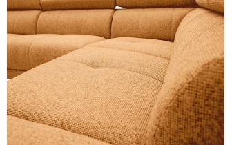 Ecksofa rechts mit verstellbaren Kopfstützen 5-Sitzer FIERO