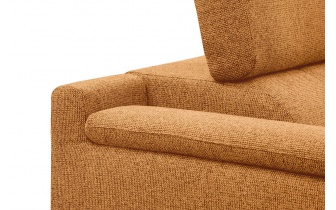 Ecksofa rechts mit verstellbaren Kopfstützen 5-Sitzer FIERO