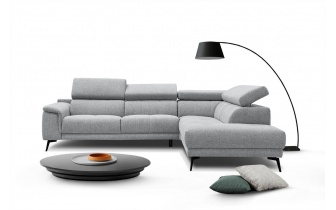 Ecksofa rechts mit verstellbaren Kopfstützen 5-Sitzer FIERO