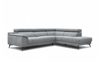 Ecksofa rechts mit verstellbaren Kopfstützen 5-Sitzer FIERO