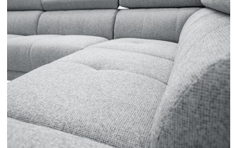 Ecksofa rechts mit verstellbaren Kopfstützen 5-Sitzer FIERO