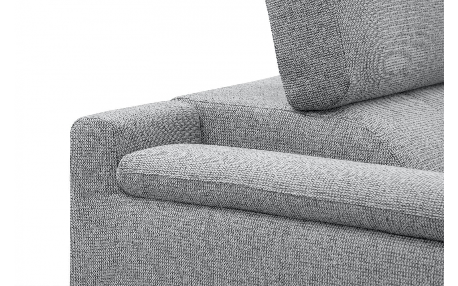 Ecksofa rechts mit verstellbaren Kopfstützen 5-Sitzer FIERO