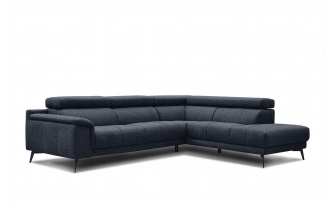 Ecksofa rechts mit verstellbaren Kopfstützen 5-Sitzer FIERO