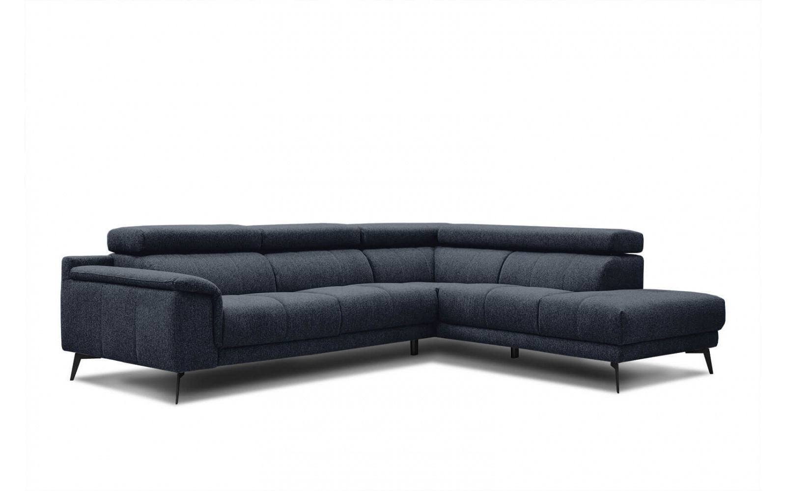 Ecksofa rechts mit verstellbaren Kopfstützen 5-Sitzer FIERO