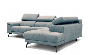 Ecksofa rechts mit verstellbaren Kopfstützen 5-Sitzer FIERO