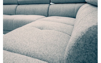 Ecksofa rechts mit verstellbaren Kopfstützen 5-Sitzer FIERO