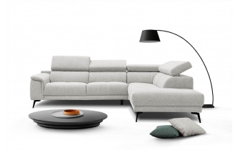 Ecksofa rechts mit verstellbaren Kopfstützen 5-Sitzer FIERO