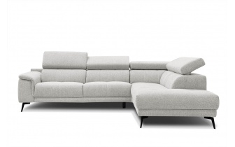 Ecksofa rechts mit verstellbaren Kopfstützen 5-Sitzer FIERO