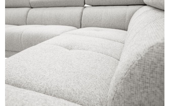 Ecksofa rechts mit verstellbaren Kopfstützen 5-Sitzer FIERO