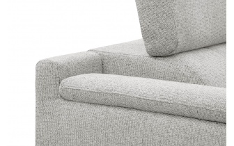 Ecksofa rechts mit verstellbaren Kopfstützen 5-Sitzer FIERO