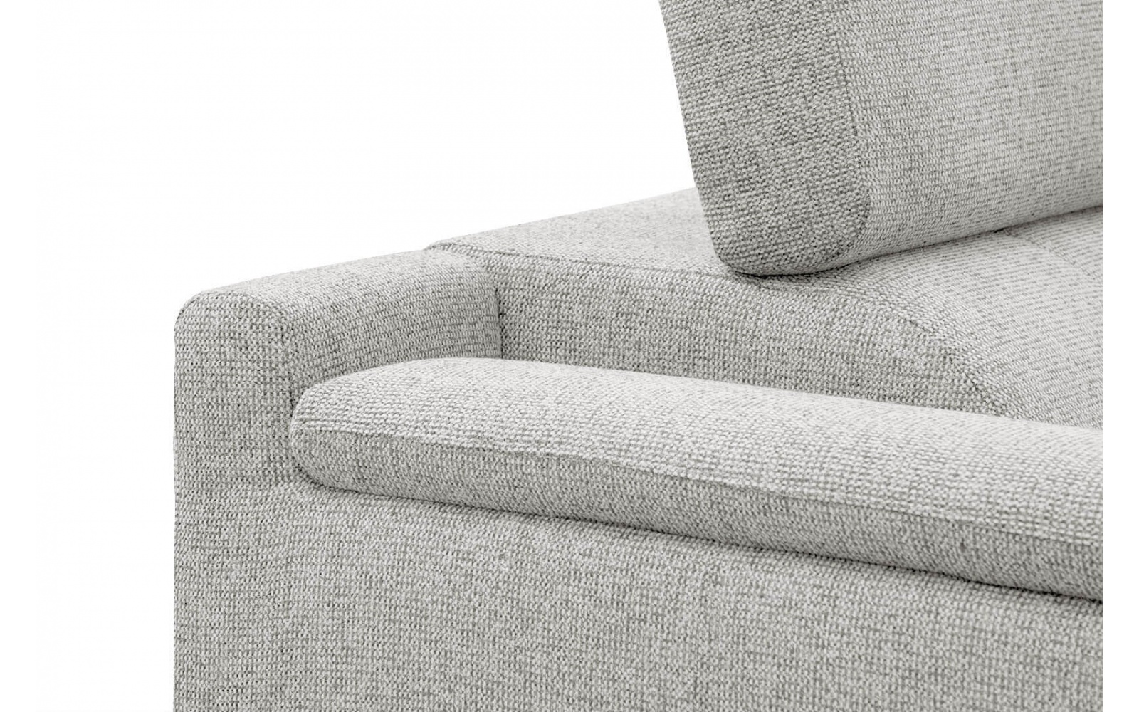 Ecksofa rechts mit verstellbaren Kopfstützen 5-Sitzer FIERO