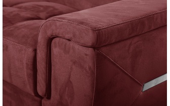 Ecksofa links mit verstellbaren Kopfstützen 5-Sitzer KELTE