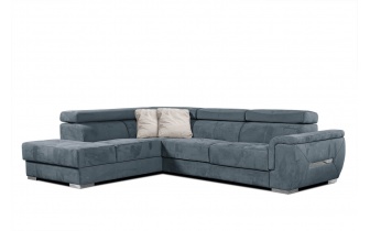 Ecksofa links mit verstellbaren Kopfstützen 5-Sitzer KELTE