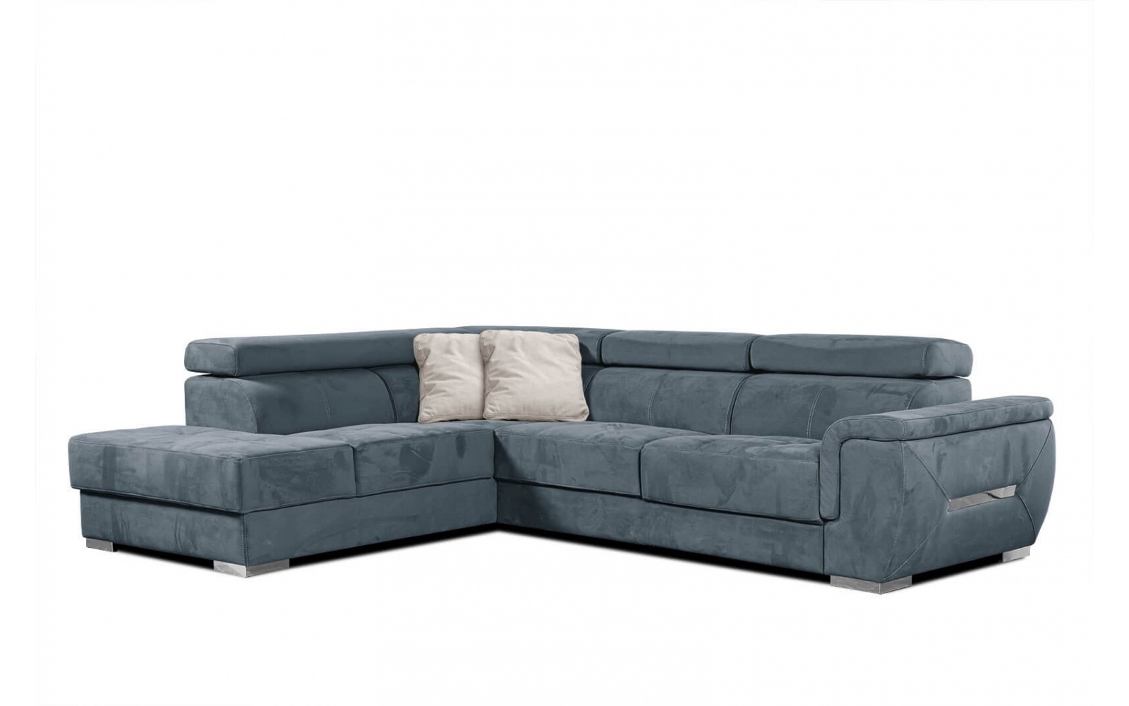 Ecksofa links mit verstellbaren Kopfstützen 5-Sitzer KELTE