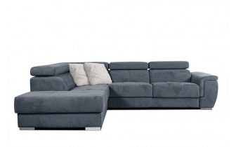 Ecksofa links mit verstellbaren Kopfstützen 5-Sitzer KELTE